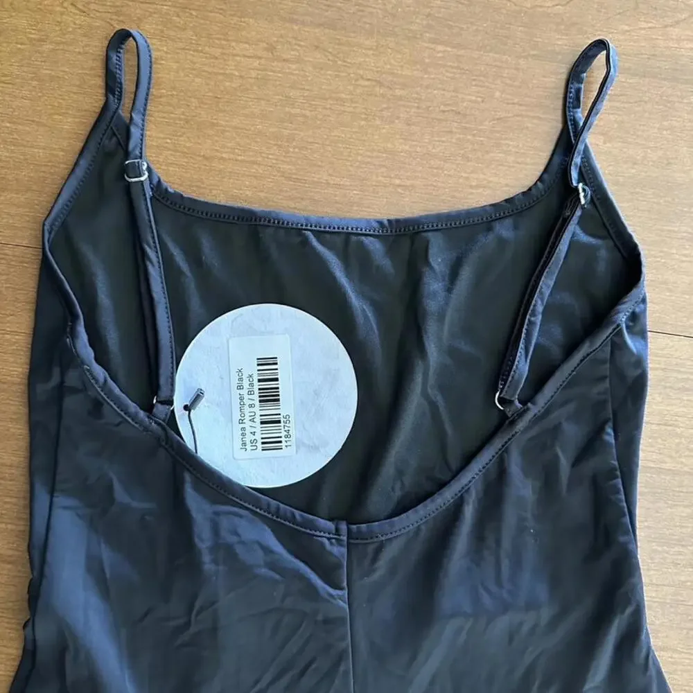 Princess Polly Janea Workout Romper Black - Size US 4/AU 8 (NWT) - Picture 7 of 12